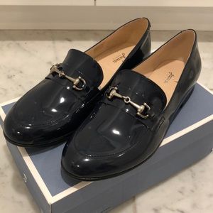 Jacadi Paris “Charlotte” loafers, navy patent leather, size 39